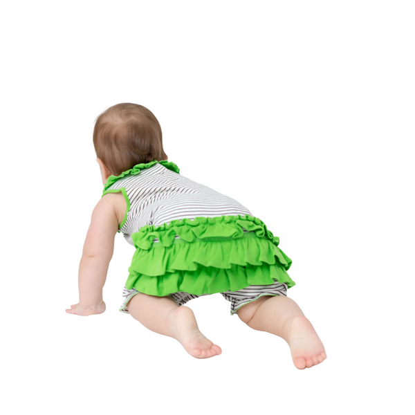Baby Girl Romper with ruffles in the back