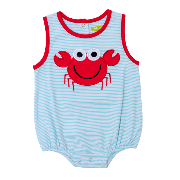 Applique Crab Boy's Romper