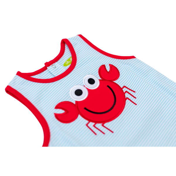 Red Applique Crab