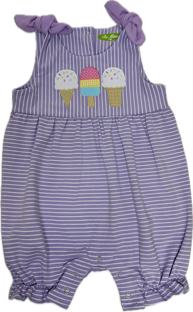 Applique Ice Cream Cones Girl