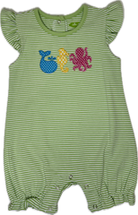 Applique Sea Friends Baby Girl Romper - 13S24