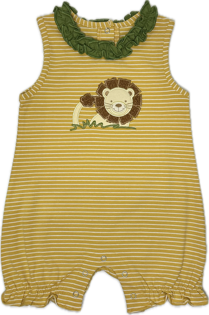 Applique Lion Baby Girl Romper - 26S24