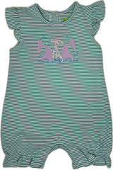 Applique Mermaid Tales Girl's Romper - 39S24