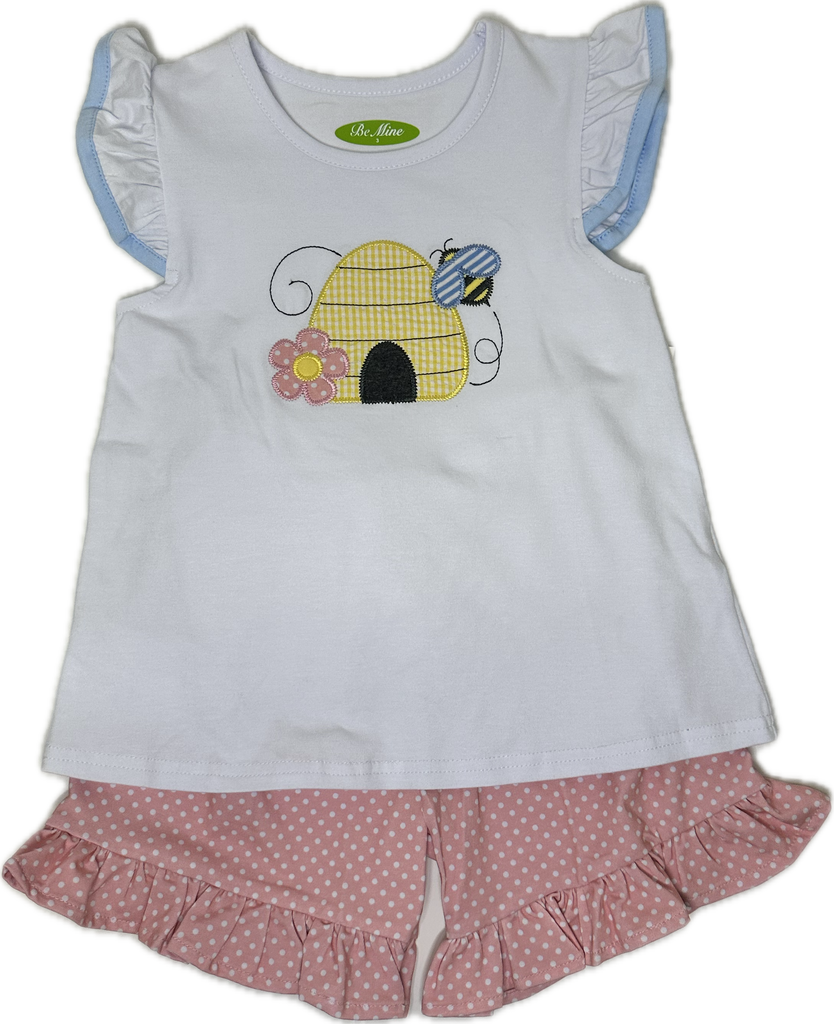 Applique Bee Hive Girl