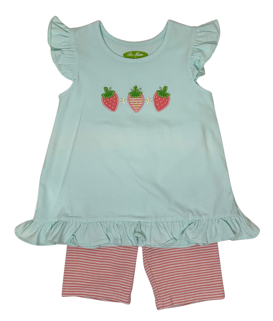 Applique Strawberries Girl