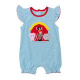 Applique Farm Girl's Romper - 15S23