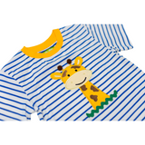 Giraffe Applique Boy's Short Set