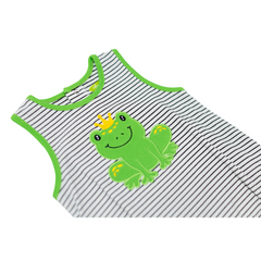 Applique Frog Boy's Romper -24S23