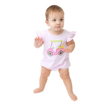 Baby Romper with Applique Golf Cart