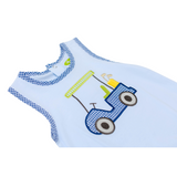 Applique Golf Cart Boy's Romper