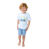 Boy's Short Set with Applique Golf Cart