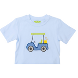 Golf Cart Applique Boy's T Shirt