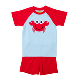 Applique Crab Boy's Short Set