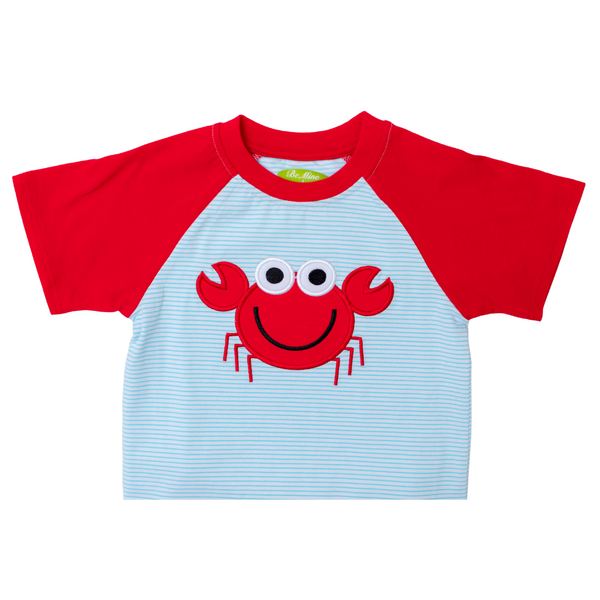 Boy's T Shirt with Applique Crab