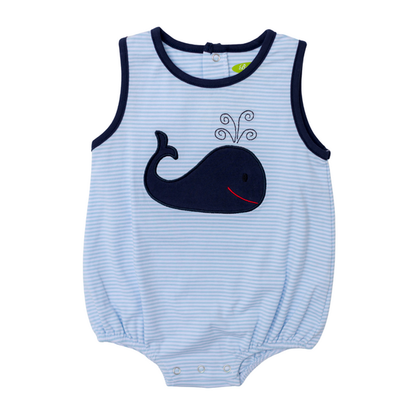 Applique Whale Boy's Bubble