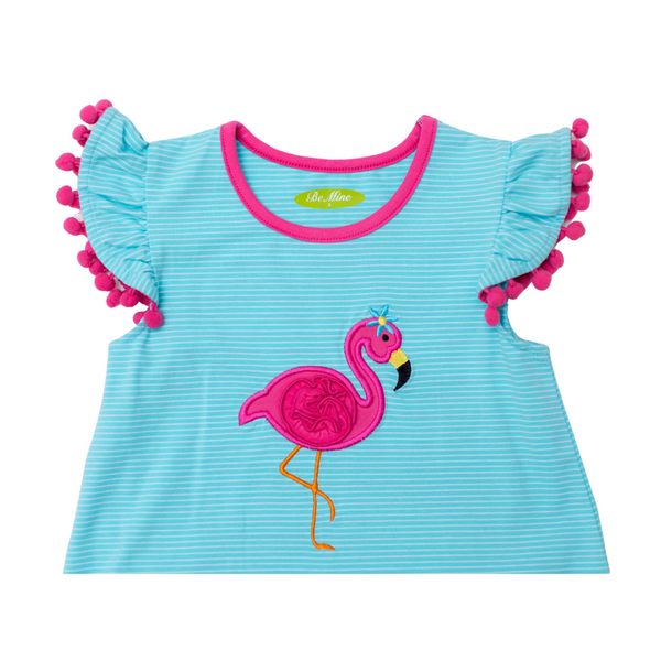 Pink Flamingo Applique