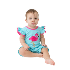 Applique Flamingo Girl's Bubble - 49S23