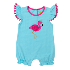 Applique Flamingo Girl's Bubble - 49S23