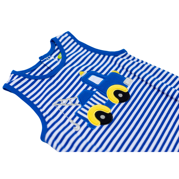 Applique Tow Truck Boy's Romper - 57S23