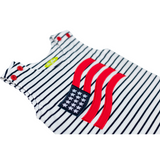 Boy's Shortall with Applique American Flag
