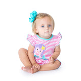 Mermaid Applique baby Romper