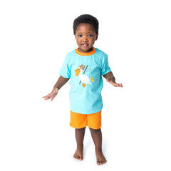 Applique Pelican Boy's Short Set - 37S23